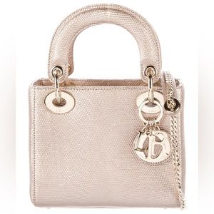 Christian Dior Mini Lizard Lady Dior Bag
